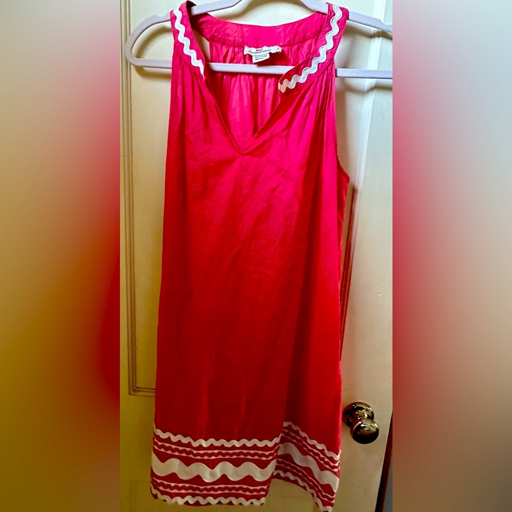 Vineyard Vines pink sleeveless dress sz S